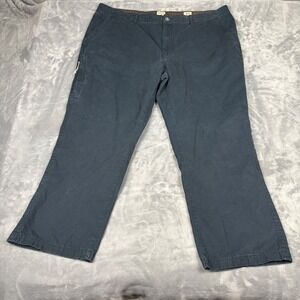 Red Head Brand Co Mens Size 48x30 Cargo Pants Navy Cotton Zip Pockets Casual
